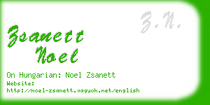zsanett noel business card